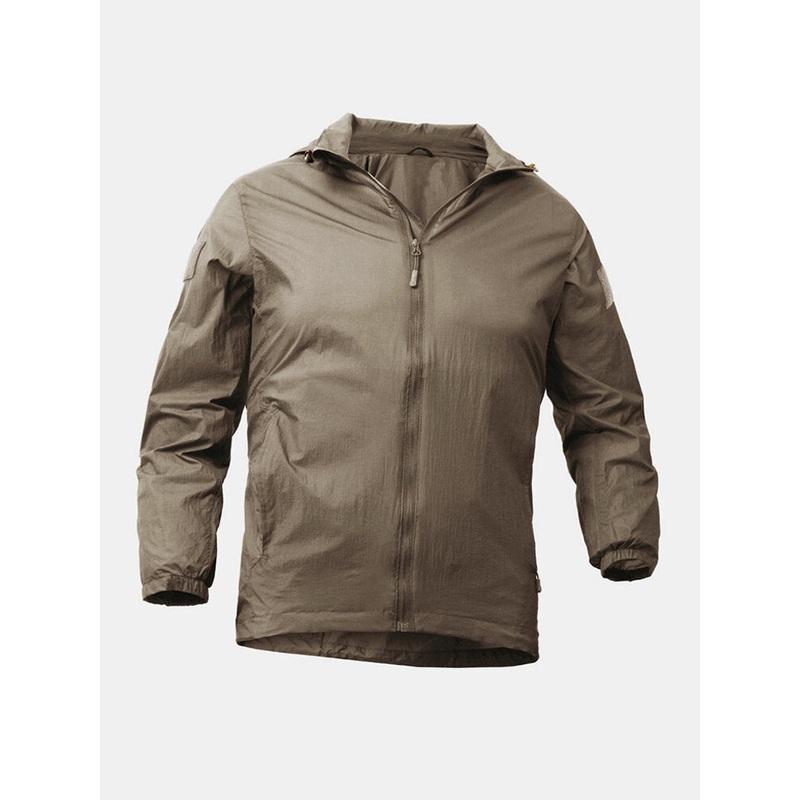 Mens Sunscreen Quick-Drying Waterproof Zip-Up Long Sleeve Sport Outdoot Jackets