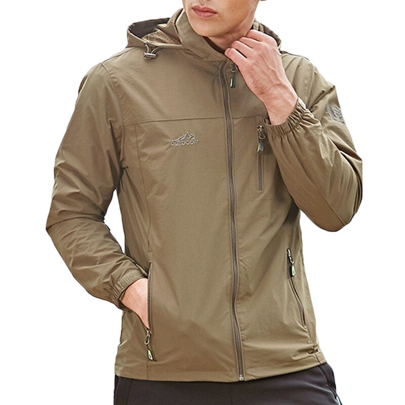 Outdoor Lightweight Windproof Waterproof Quick Dry Breathable Jacket for Men