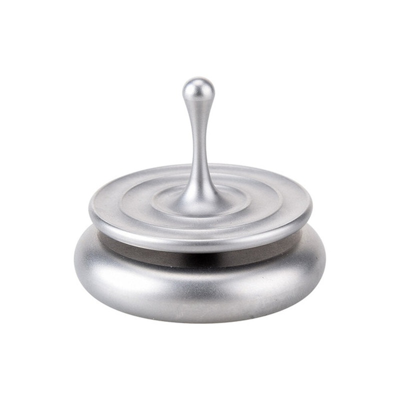 1pc Water Drop Hand-Twisted Gyro Stainless Steel Sandblasting Version Desktop Spinner Spinning Tops Toys Anti-stress for Adult