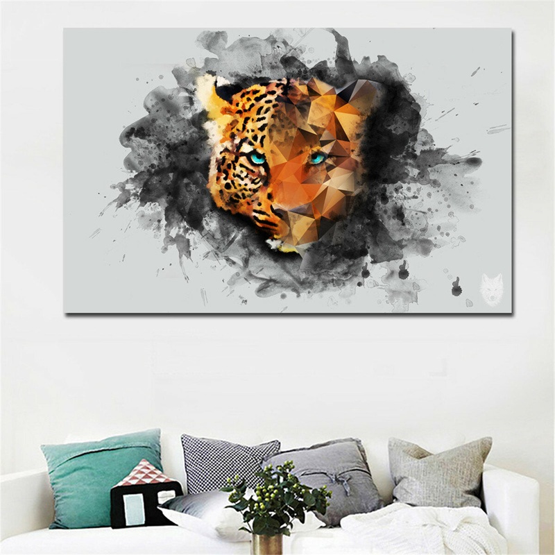 1Piece Canvas Print Painting Tiger Animal Picture Wall Decorative Frameless Home Wall Decor for Home Office