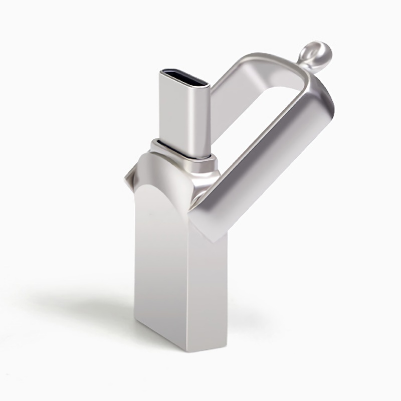 2 in 1 Type-C USB 2.0 USB Flash Drive Mini Memory Disk High Speed 16GB 32GB 64GB Metal Portable U Disk