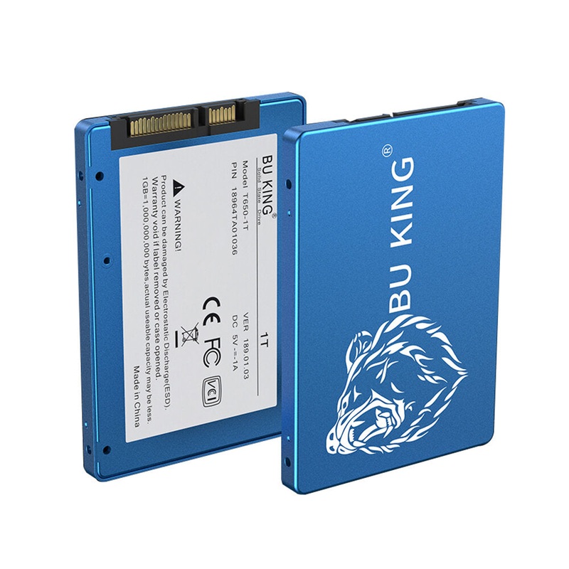 BU KING Bear Head 2.5 inch SATA III SSD TLC NAND Flash Solid State Drive Hard Disk for Laptop Desktop Computer T650