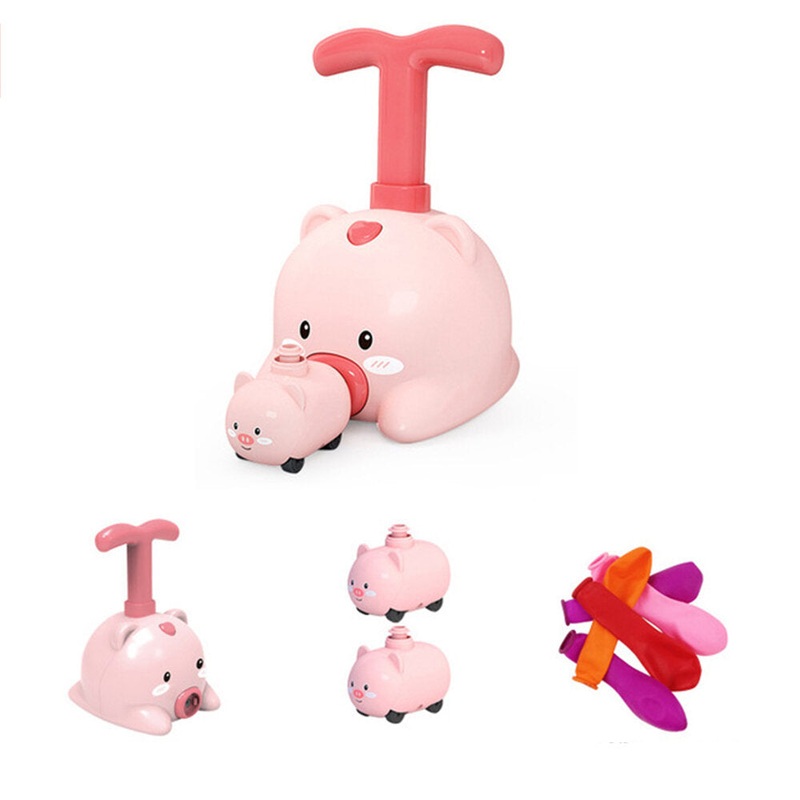 Children Power Balloon Car Toy Education Inertia Air Powered Balloon Car Experiment Puzzle Toy for Children Gift
