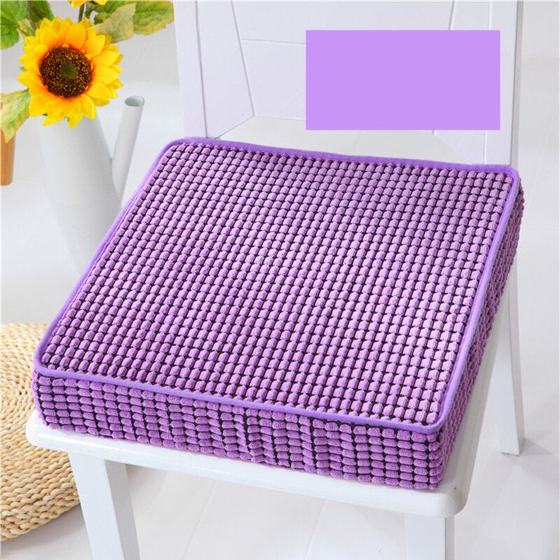 Corn Grain Sponge Thickening Cushion Summer Car Chair Cushion Office Student Dining Chair Seat Cushion Removable and Washable