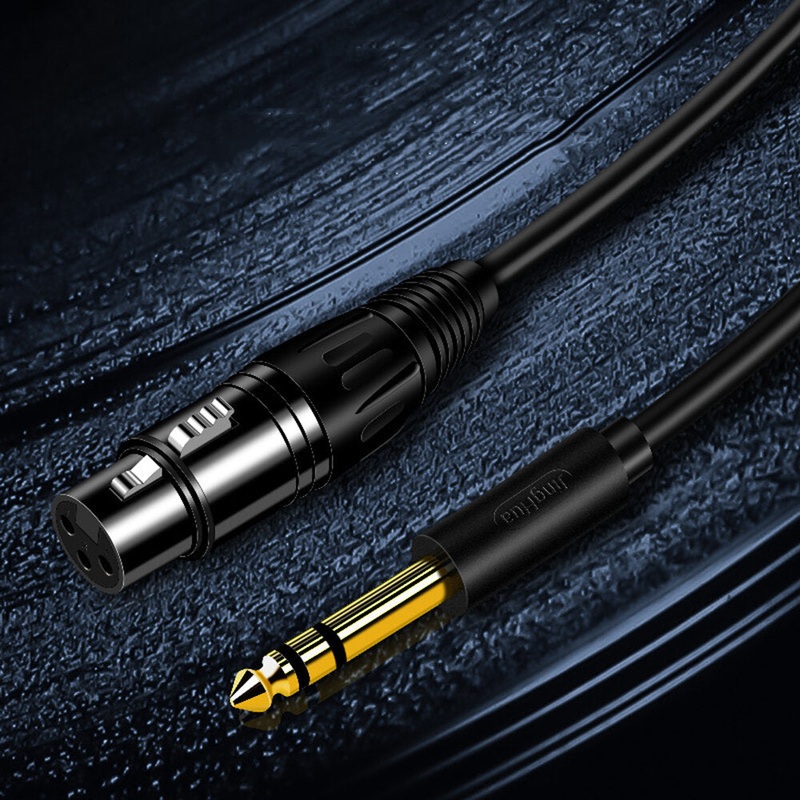 Jinghua A155 XLR Female to 6.35 Male Audio Cable Connector TRS balanced XLR Audio Cable Mixer Microphone Line
