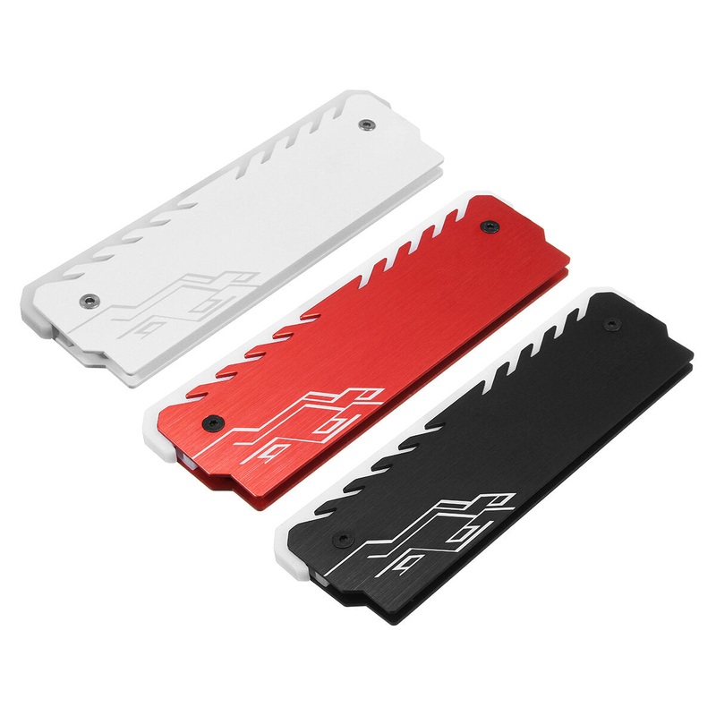 Jonsbo NC-3 RGB Colorful Backlit Aluminium Mg Alloy Memory Cooling Clamp Heatsink Computer Memory Cooler