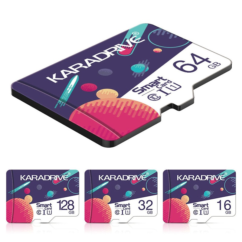 Karadrive 64G Class 10 U1 TF Card Memory Card 32G 128G 256GB 512G TF Flash Card Smart Card