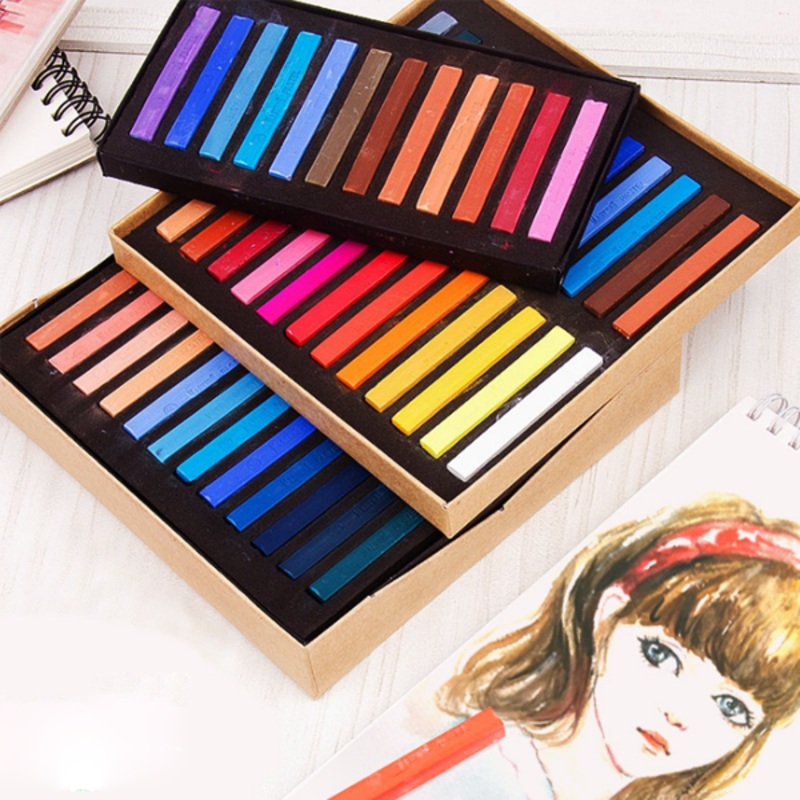 Maries F2012 36/48 Colors Pencil Art Dedicated Hand-painted Professional Pastel Stick Chalk For Grafitti