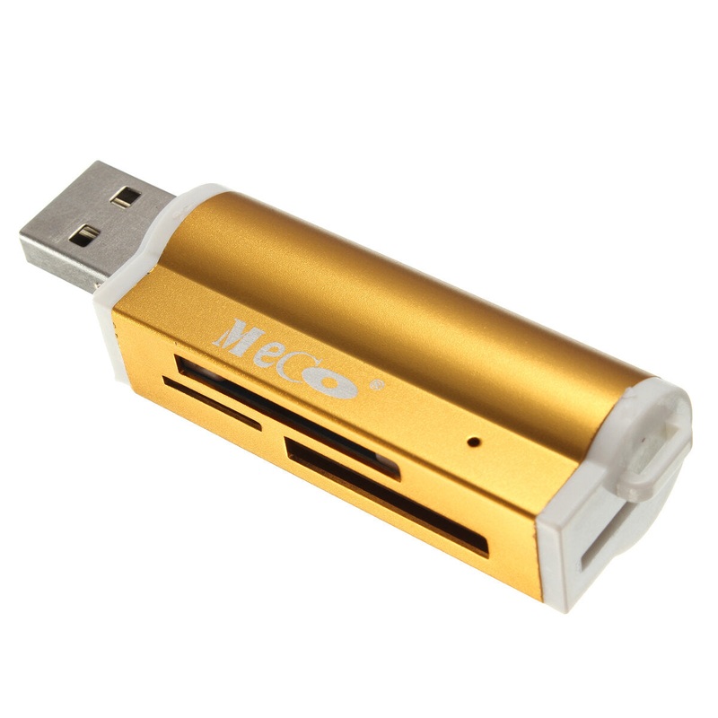 Meco SY-662 USB2.0 Multifunctional Card Reader TF / SD / SDHC / MMC Memory Card Adapter With Sling