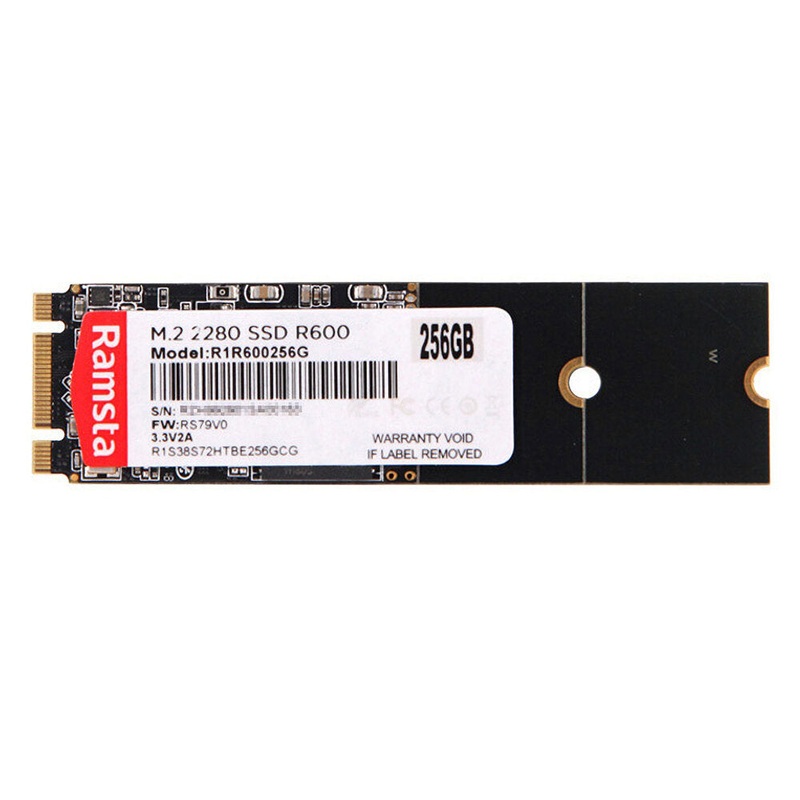 Ramsta M.2 SATA SSD Solid State Drive M.2 2280 Solid State Disk 128G 256G 512G for Laptop R600
