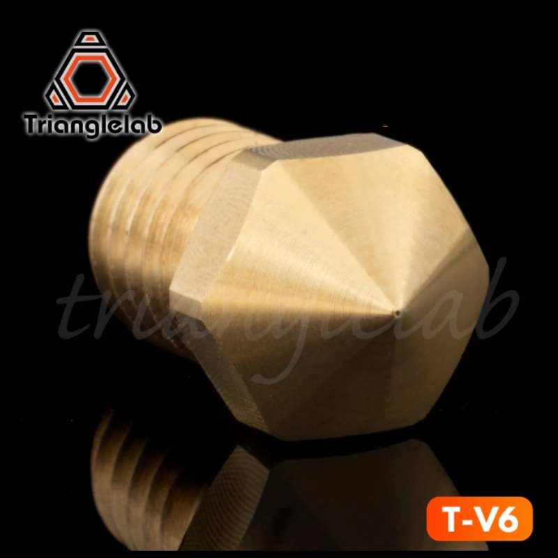 Trianglelab / Dforce T-V6 Brass Nozzle V6 Nozzle for 3D printers hotend M6 Thread for E3D Nozzles hotend titan extruder