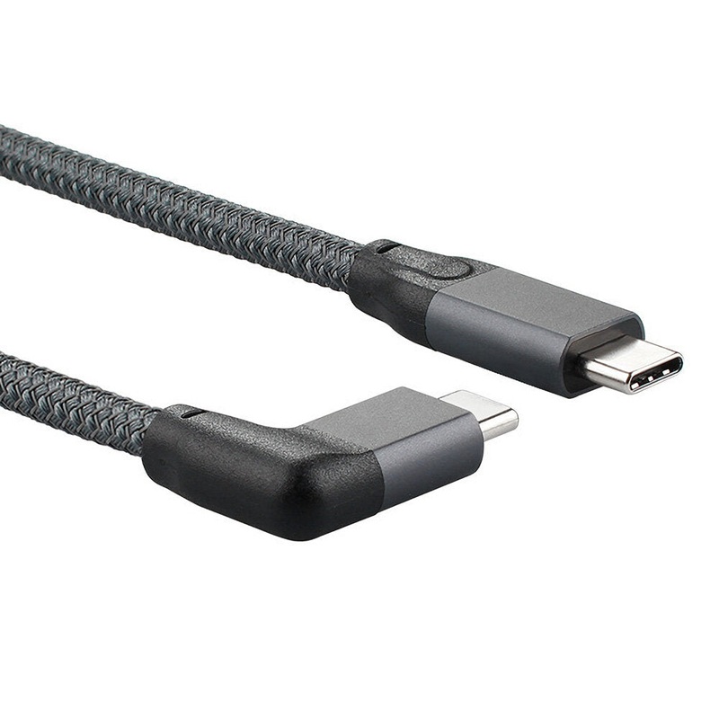 ULT-unite USB3.1 Type C Elbow Data Cable 20Gbps Gen2 USB Male to Female USB Cable PD Fast Charging Cable