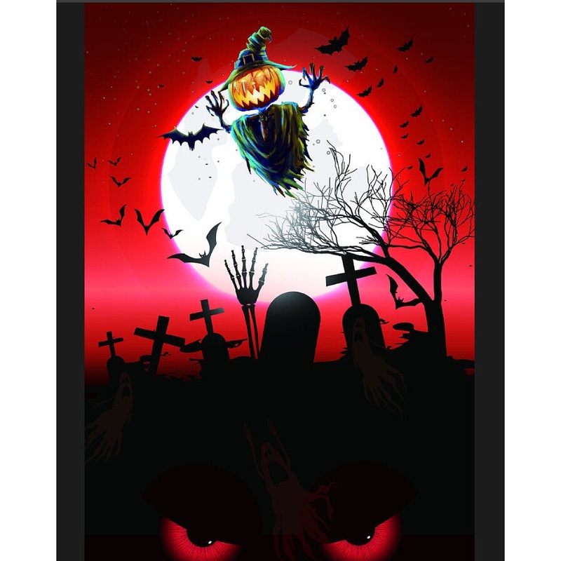 1×1.5m/1.5×2.1mHalloween Pattern Photography Background Photo Studio Background Cloth Backdrops Decoration Props