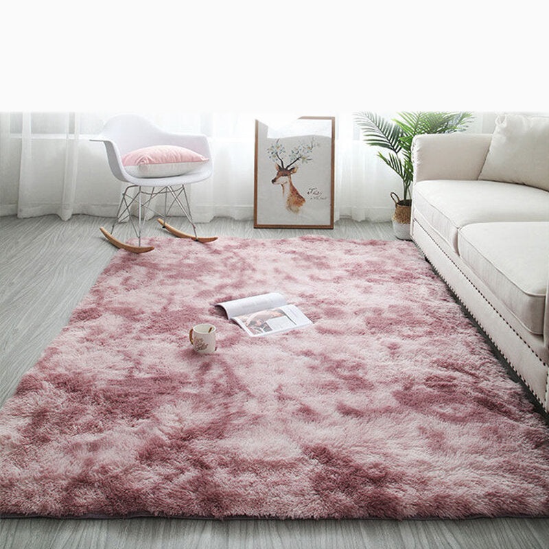 Bakeey Silk Wool Tie-dye Carpet Living Room Study Bedside Bedroom Carpet