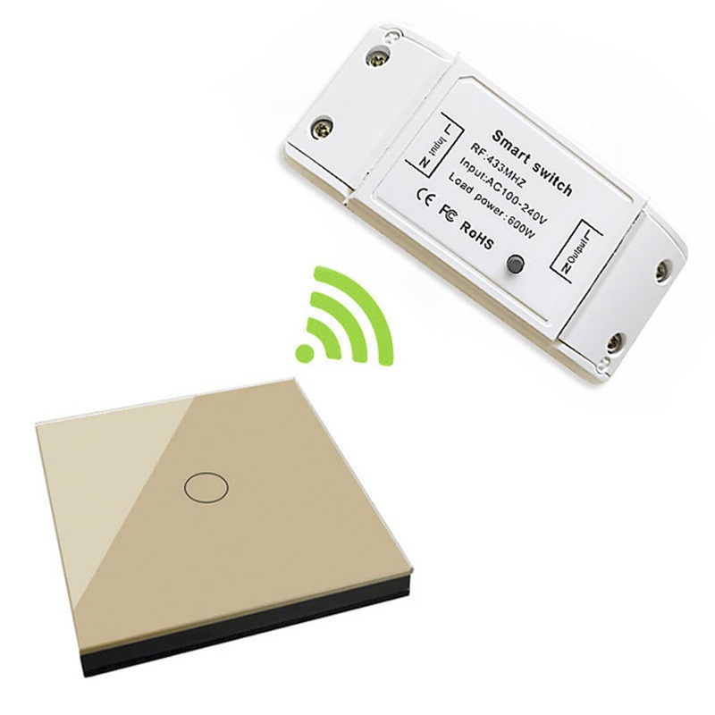 Bakeey Wireless Wifi Tactile Smart Switch Lighting Remote Control 433 MHz Receiver for Smart Home