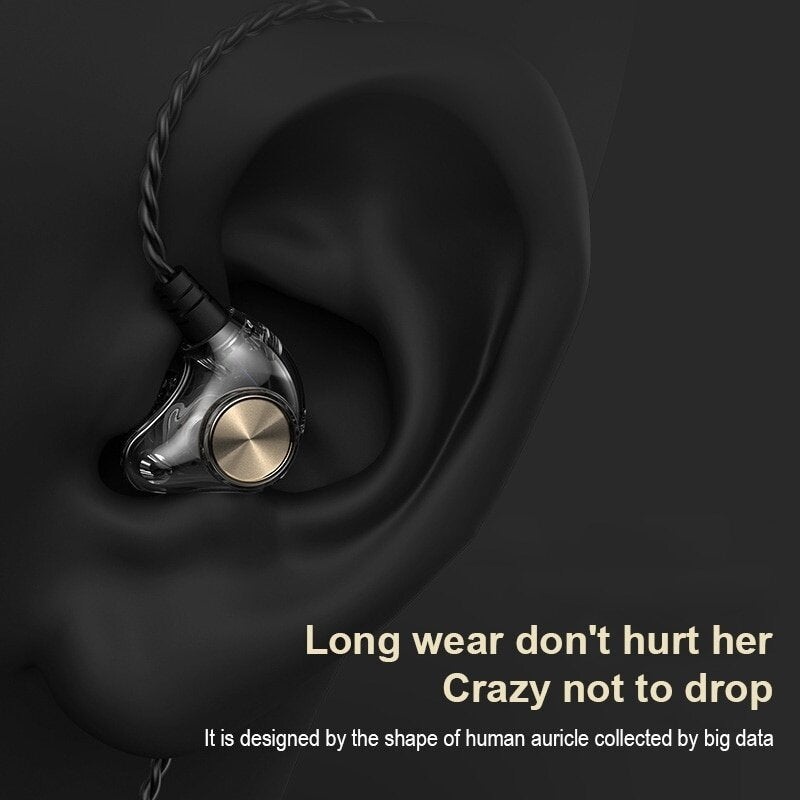 Bakeey X1 3.5mm In-Ear Wired Headset Subwoofer HIFI Bass Stereo Earbuds Earphones with Microphone
