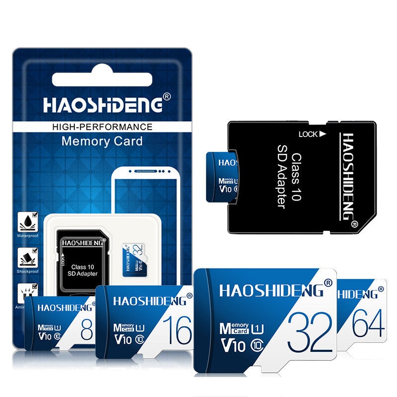 MicroDrive Memory Card TF Micro SD Card High Speed Class10 8GB 16GB 32GB 64GB 128GB with SD Adapter for Mobile Phone for PSP Game Console MP3 Camera Drone