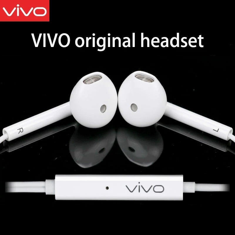 Original Vivo XE680 Earphone Headset with Hi-Fi 3.5mm Wired Noise Reduction and One Key Line Control