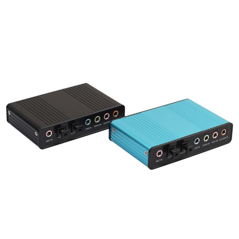 REXLIS Sound Card USB External S/PDIF Optical Sound Card Stereo 5.1 Channel Audio Line In Audio Adapter for Netbook Laptop PC
