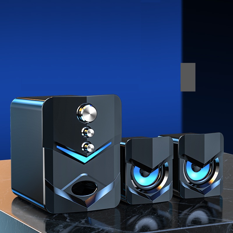 SADA D-222 3 in 1 Computer Speaker 2.1 Channel Speaker USB 3.5mm Wired bluetooth Computer PC Stereo Desktop Speaker Subwoofer