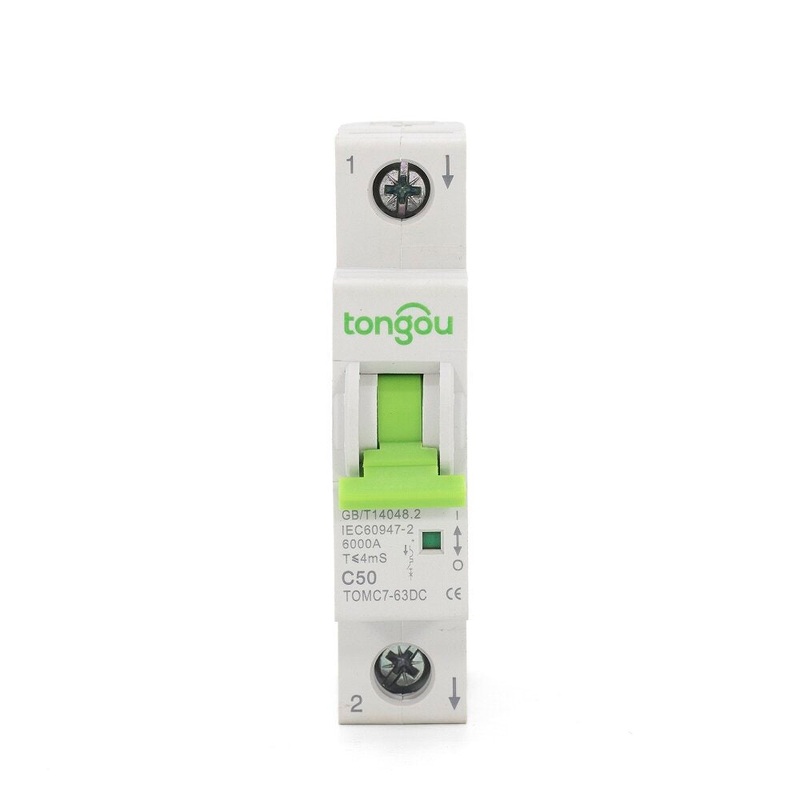 TONGOU TOMC7-63DC 1P 10A 32A 63A DC Circuit Breaker DC Solar DC Photovoltaic Circuit Breaker Air Switch Smart Controller