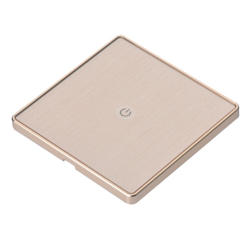 ZB-WS011 Tuya ZB EU Standard 1/2/3 Gang Metal Frame Smart Switch Remote Control Light Switch Work with Alexa Google Home