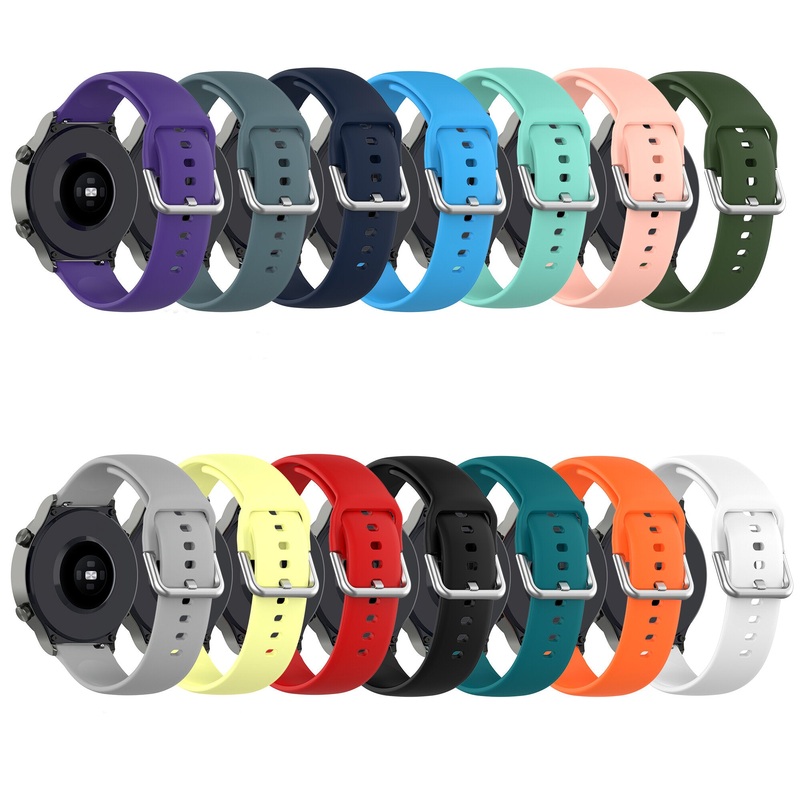 Bakeey 22mm Multi-color Silicone Siver Buckle Replacement Strap Smart Watch Band For Huawei Watch GT2 PRO