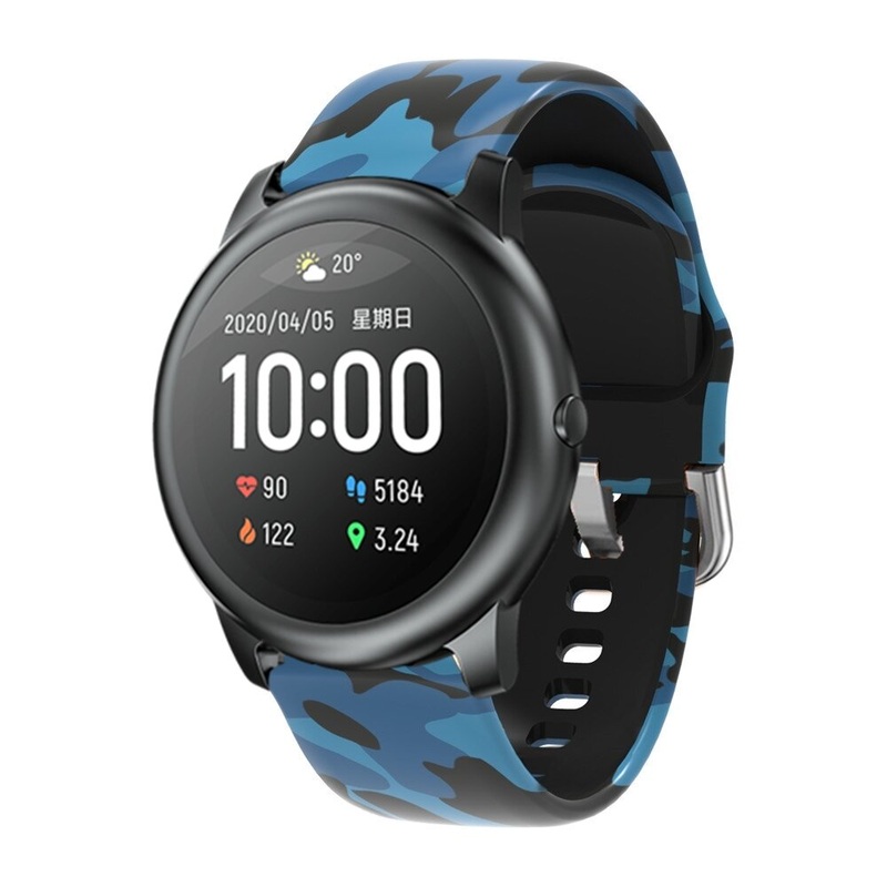 Bakeey Camouflage Printed Silicone Watch Strap for Haylou LS05 Solar Smart Watch