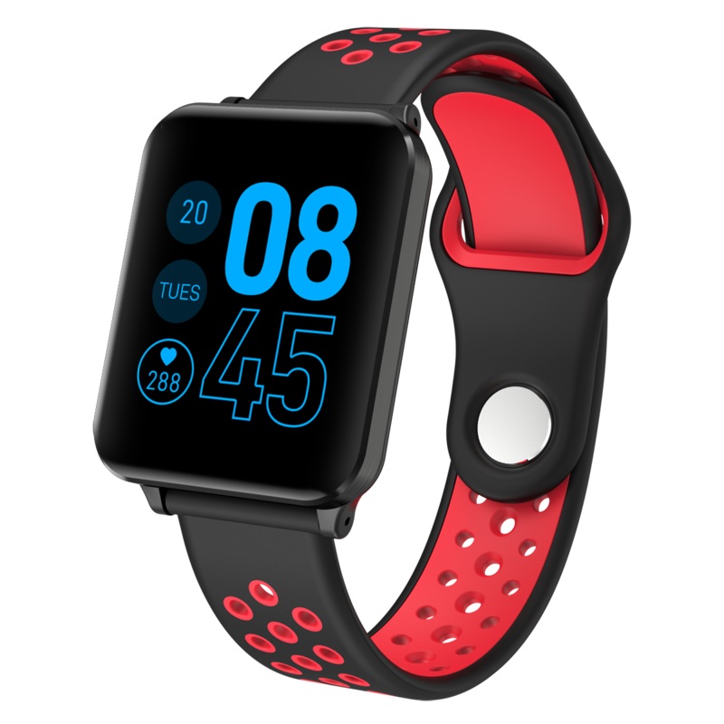 Bakeey P1 Big IPS Screen Custom Dial Blood Pressure 9 Spors Mode Fitness Tracker 30Days Standby Smart Watch