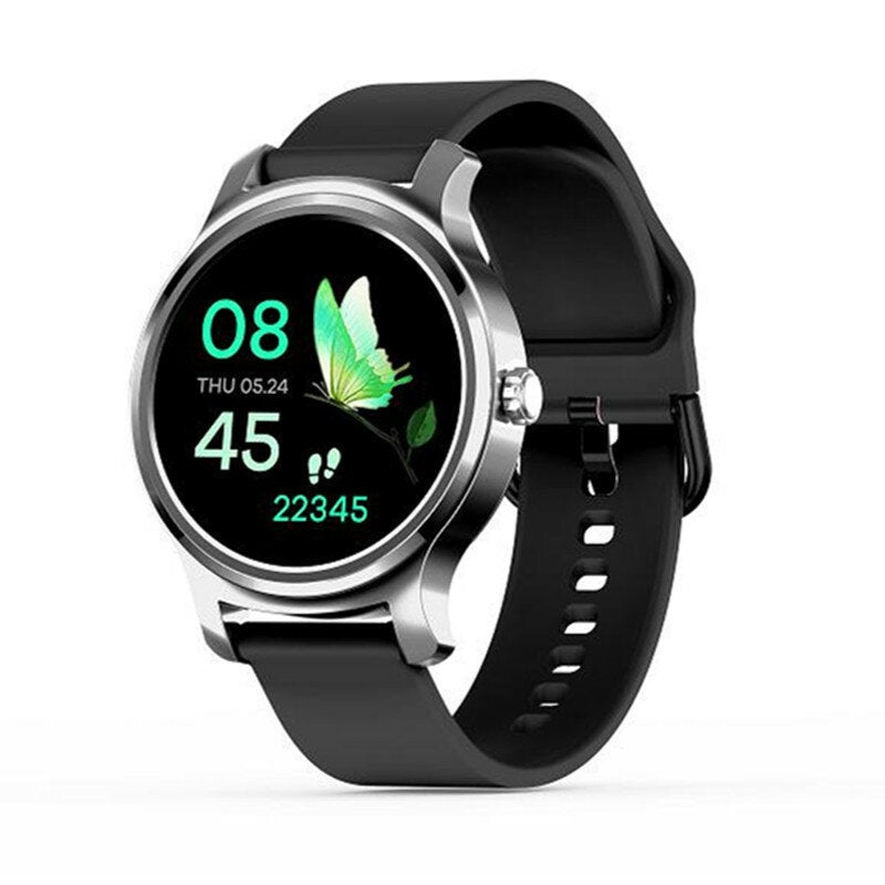 Bakeey R2 Full Round Touch Custom Dial bluetooth Call Blood Pressure Voice Assistant Music Player Smart Watch