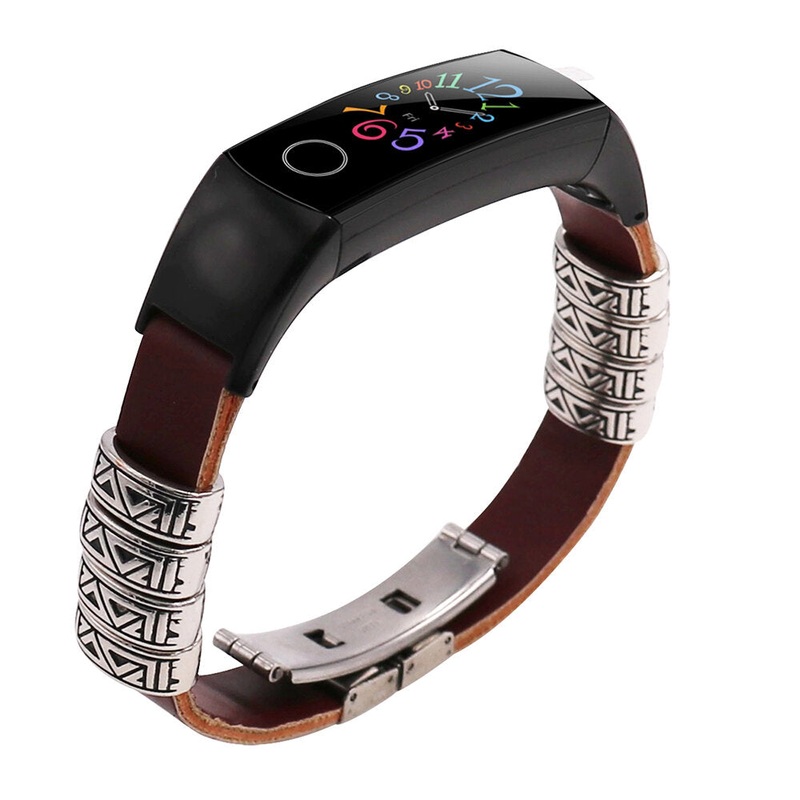 Bakeey Watch Band Retro Double Press Butterfly Buckle Watch Strap for Huawei Honor Band 4 / Band 5