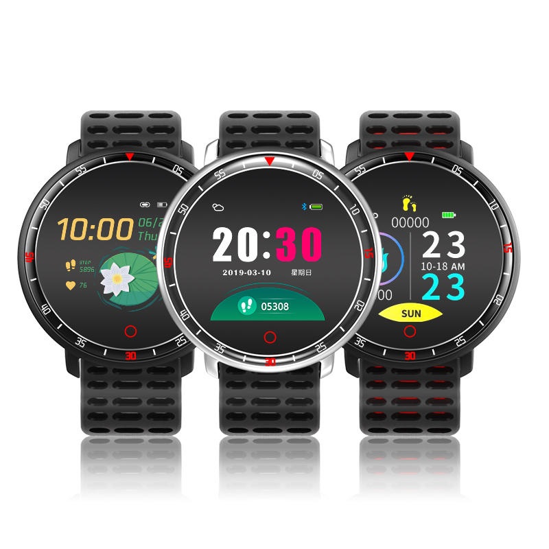 Bakeey YS16 Heart Rate Blood Pressure O2 Monitor Weather Push bluetooth Music Smart Watch