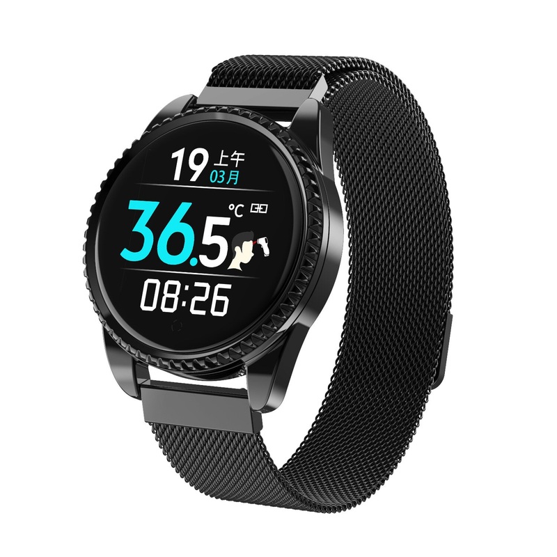 LYNWO BT01 Real-time Body Ambient Temperature Detection HR Blood Pressure O2 Monitor Multiple Dials IP68 Smart Watch