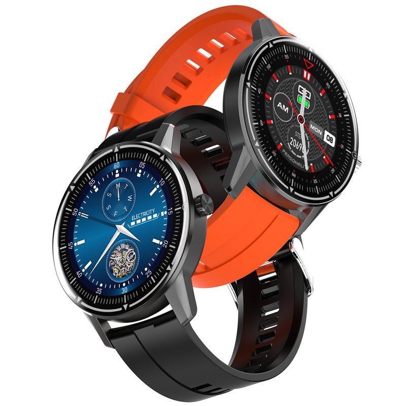 [SPO2 Monitor]Bakeey R8 1.3′ Full-round Touch Screen Real-time Heart Rate Blood Pressure Monitor Various Dial Options IP68 Smart Watch