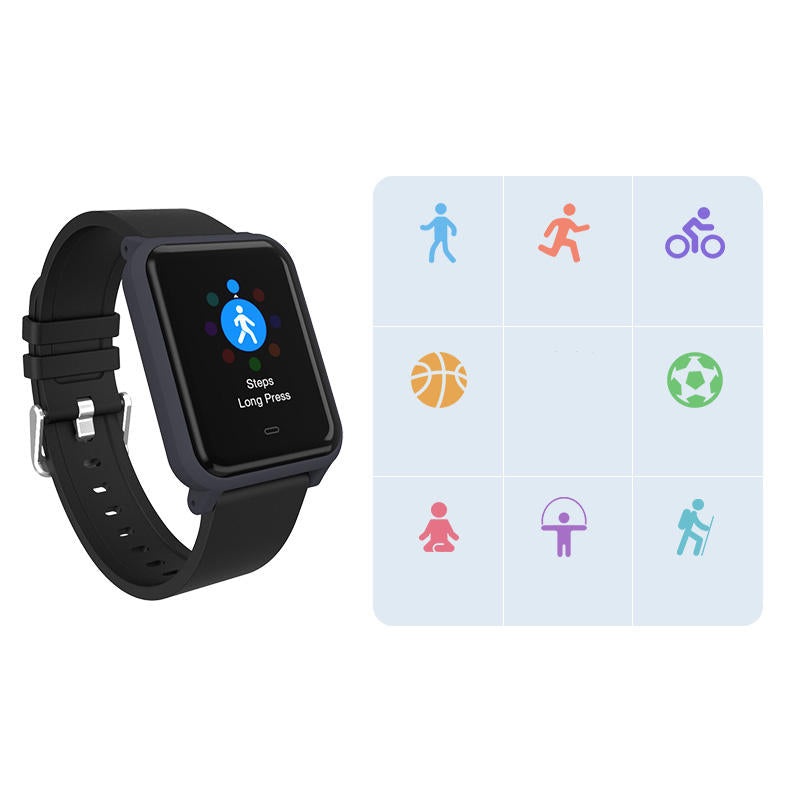 XANES H706 1.33” OLED Screen IP67 Waterproof Smart Watch 8 Sports Modes Pedometer Heart Rate Monitor Fitness Bracelet