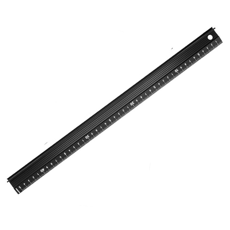 20/30/45 cm Aluminum Alloy Ruler Cutting Protection Anti Slip Drawing Tools Stationery School Student Office Measure Supplies