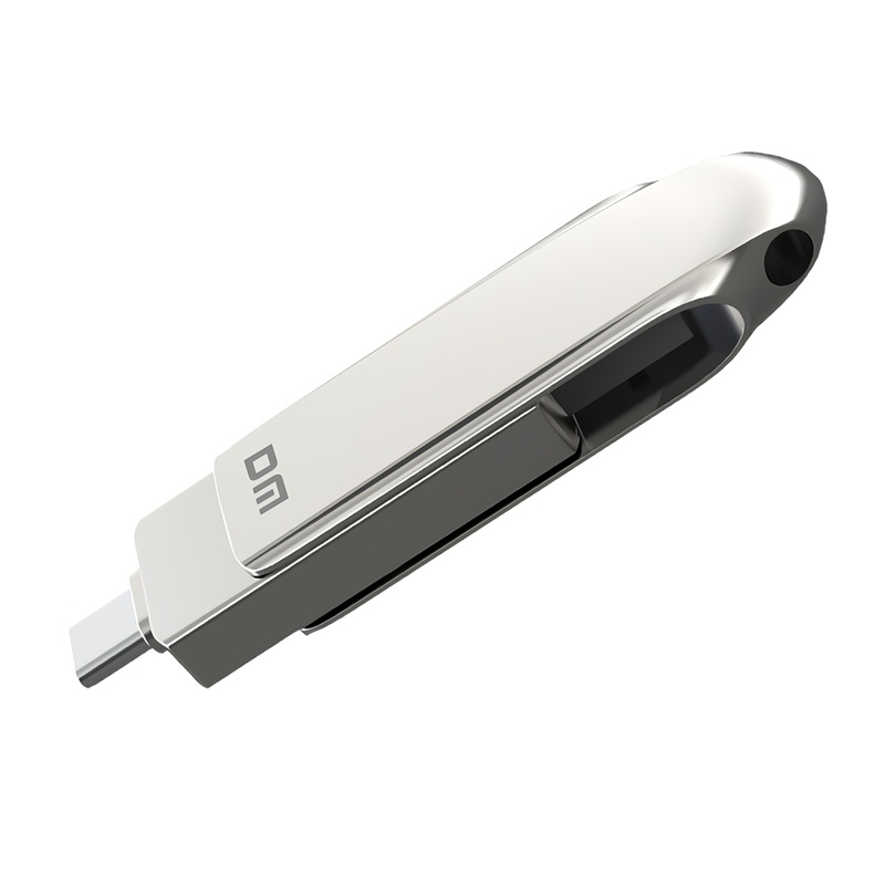 DM Type-C & USB3.2 Gen1 Flash Drive Dual Interface Solid State Storage Flash Disk 128G 256G 512G 360 Rotation Thumb Drive