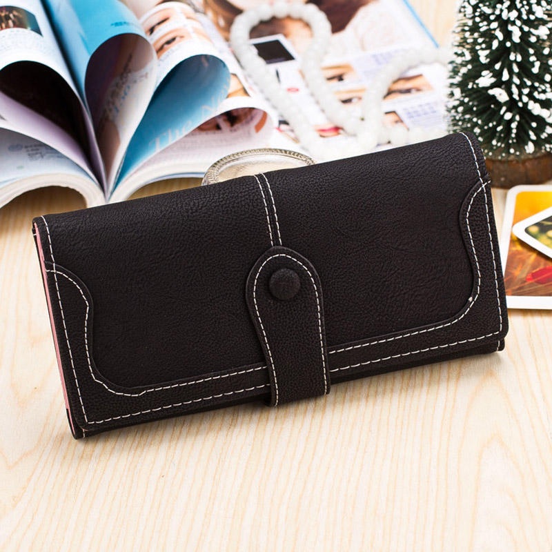 Fashion High Quality PU Leather Women Long Wallet Handbag Card Holder Coin Purse