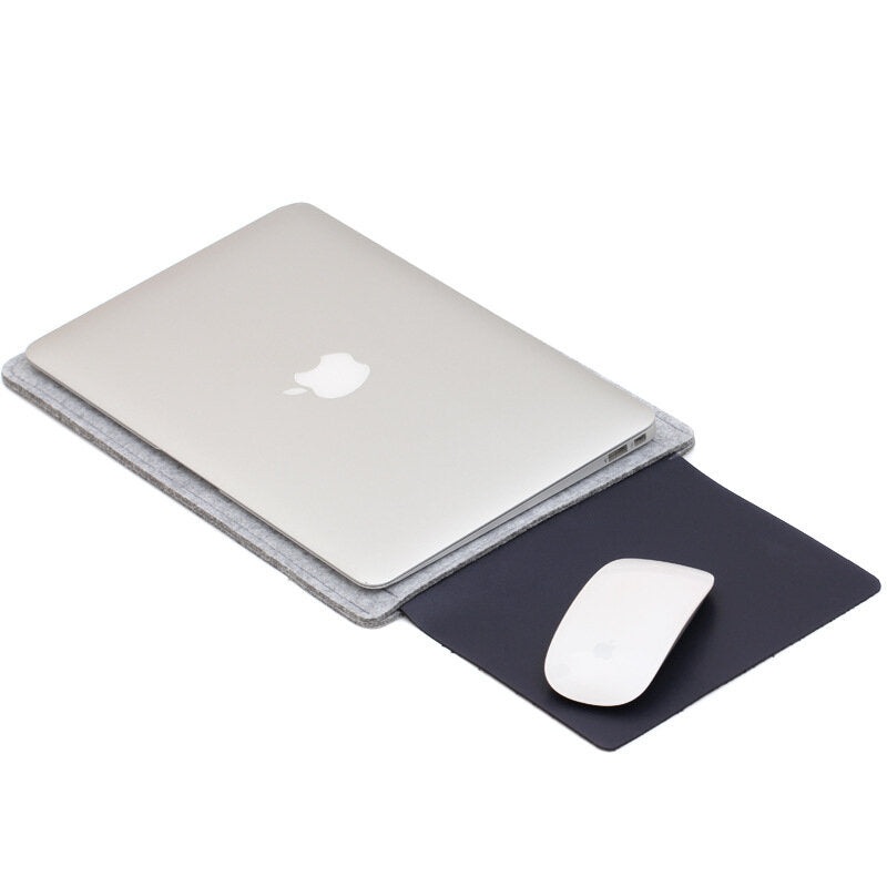 Felt Laptop Bag Soft Laptop Protective Bag With Mouse Pad Design For Laptop 11-15 inch MacBook Tablet