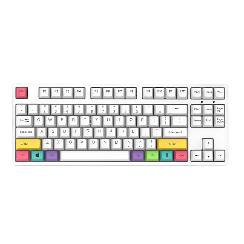 ICEDI NK100 Mechanical Keyboard Triple Mode bluetooth3.0/5.0 2.4G Wireless Type-C Wired 87 Keys PBT Hot Swappable Blue/Red/Black/Brown Switch Programming RGB Backlit Gaming Keyboard with Detachable Panel for PC Laptop Android IOS