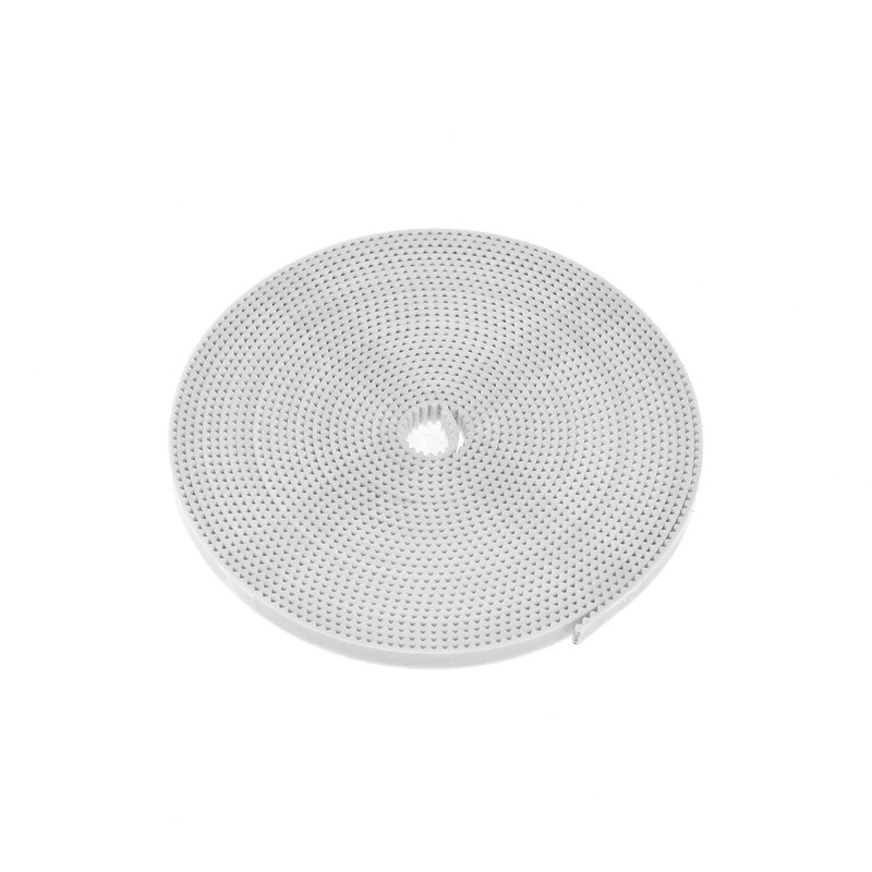 TWO TREES 6mm/10mm Width PU White Timing Belt fiberglass Synchronous Belt with Steel Core 10M Long for 3D Printer