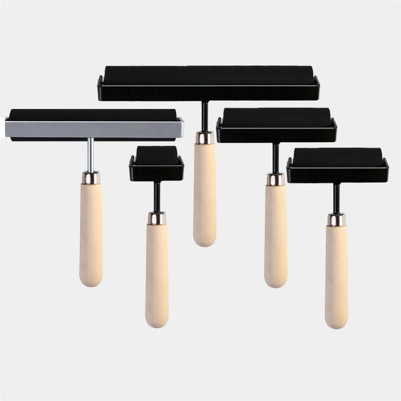 1.5/3/4 Inch Ink Rubber Roller Printing Artists Art Roller Painting Craft Tool Paint Tool Stationery Painting Supplies