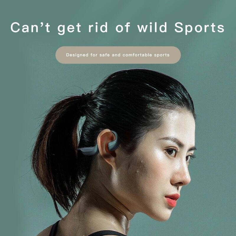 Bakeey DY1 Bone Conduction HIFI bluetooth 5.0 Earphones Wireless Headphones Noise Cancel Waterproof Sport Headsets With Microphone Earbuds