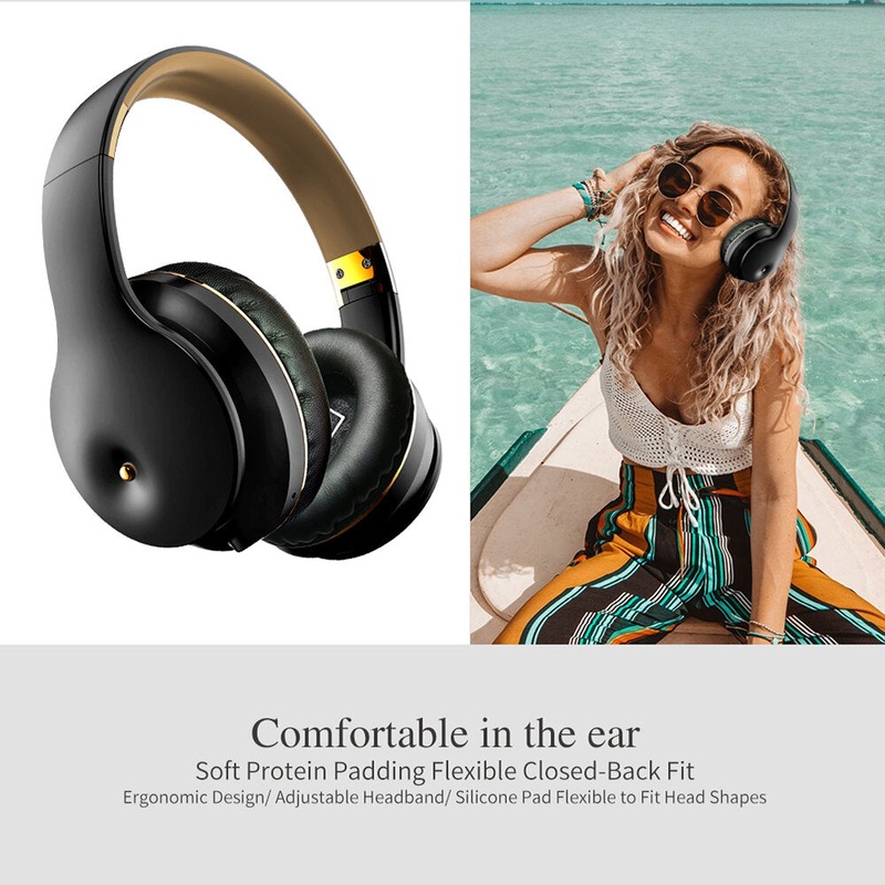 Bakeey EL-B5 Wireless bluetooth Headphone Super Bass Stereo NFC Foldable Head-Mounted Sports Gaming Headset with Mic
