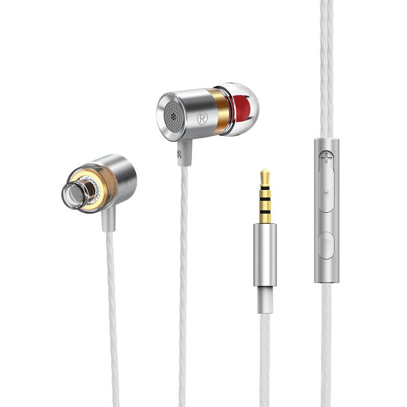 Bakeey XK-038 3.5mm In-ear Earphone Metal Headset Hifi Earbuds Bass Earpieces Wire Control Stereo Earphones Headphone With Mic