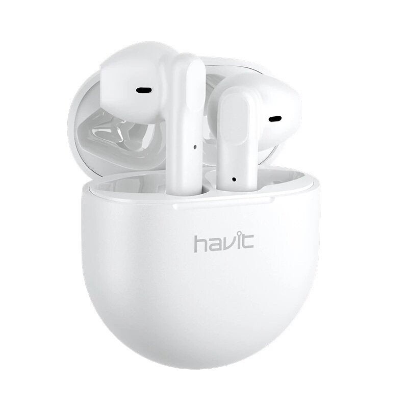 Havit TW916 TWS bluetooth 5.0 Earphone HiFi Stereo 10mm Large Dynamic Horn CVC Noise Cancelling Mic Smart Touch IPX5 Waterproof Type-C Headphone
