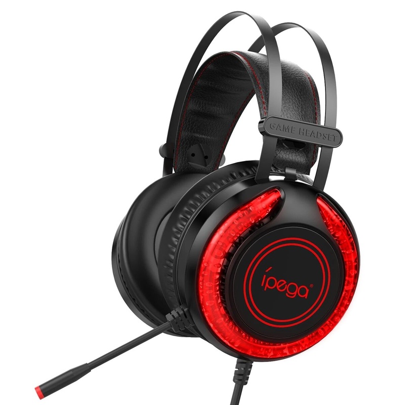 IPega PG-R015 LED Light Suitable Stereo bass Gaming Headset Headphone with Mic for PS4 for XBoxs for One N-Switch PC Mobile Phone
