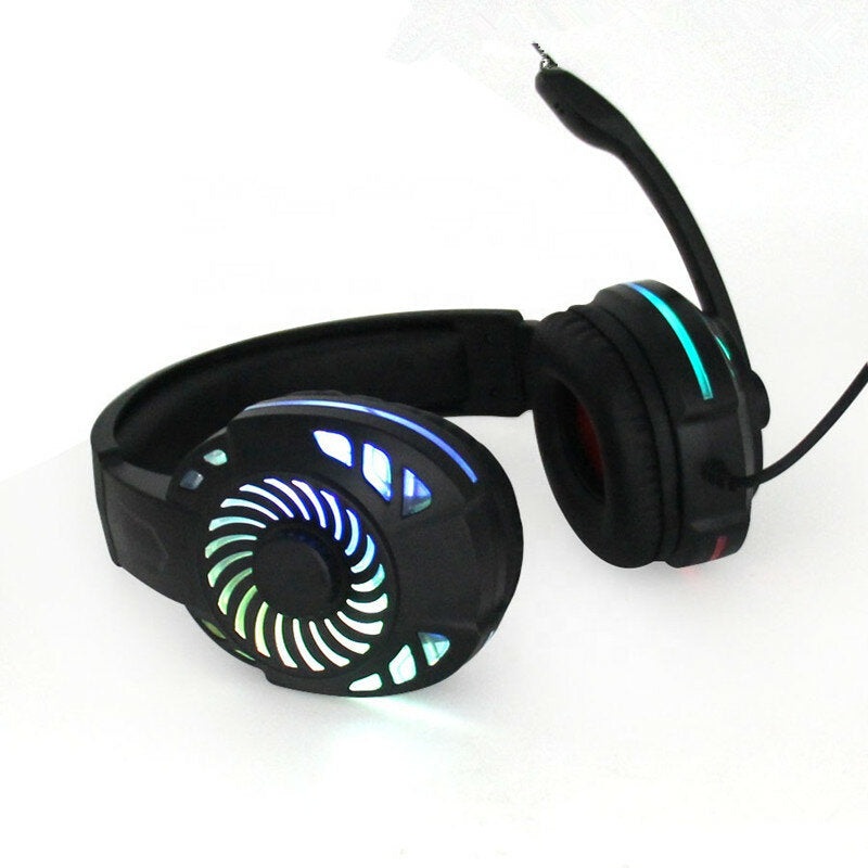 KOMC KM666 Gaming Headphones Super Stereo Wired Headset Bass Earphone with Mic Noise Cancelling for Lapop