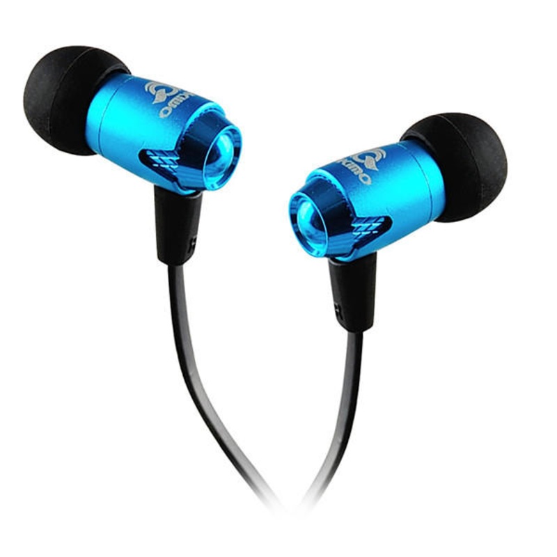 MYKIMO MK600 Metal Flat Cable Wired Control Headphone Earphone With Mic
