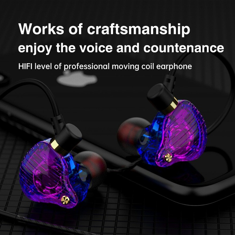 QKZ SK3 Wired Earphone HIFI HD Noise Reduction 11.6MM Dynamic Diver In-Ear Earbuds Sport Gaming Wired Headphones with Mic